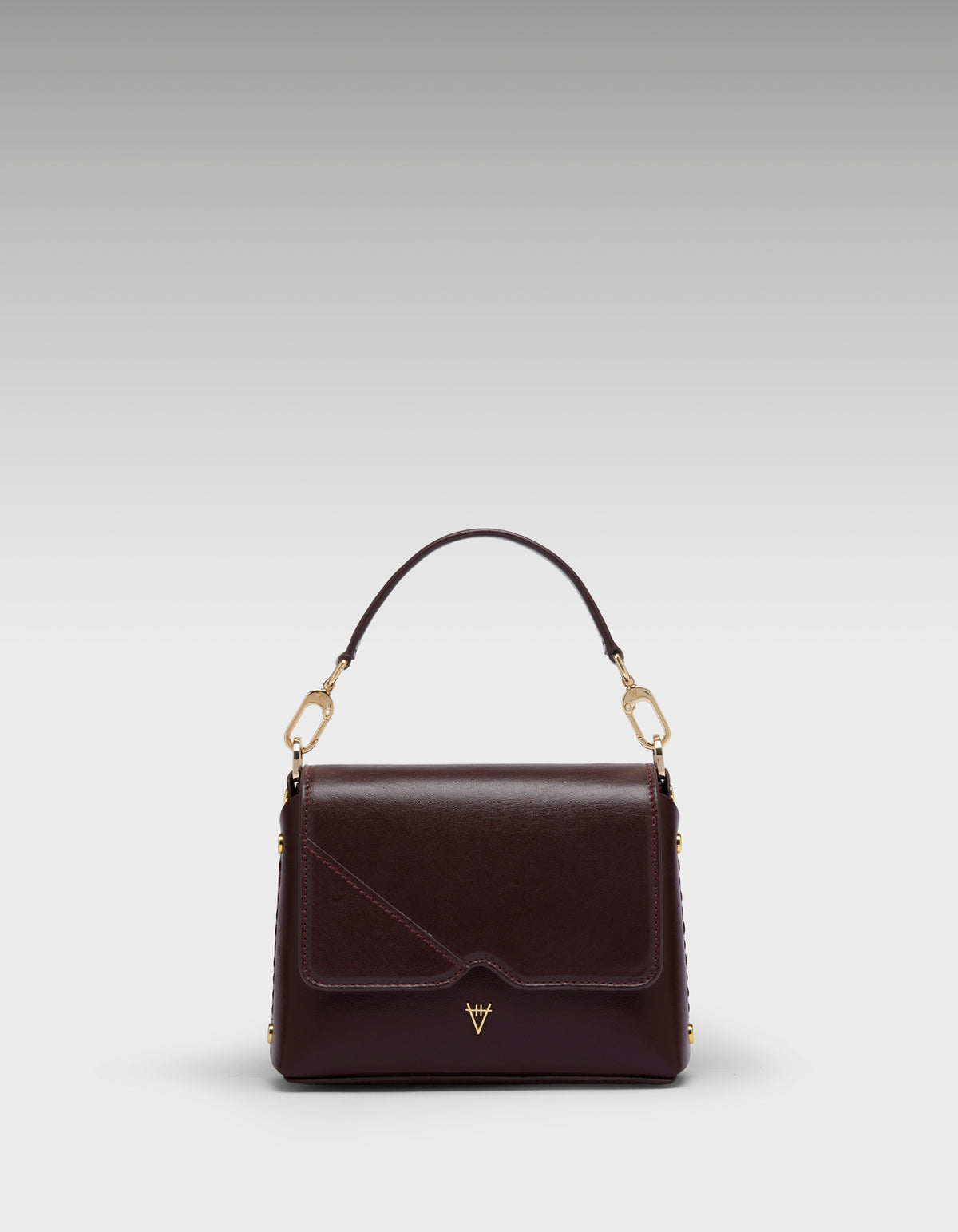 HiVa Atelier | Mare Mini Shoulder Bag Burgundy | Her Tarza Uygun Deri Aksesuarlar