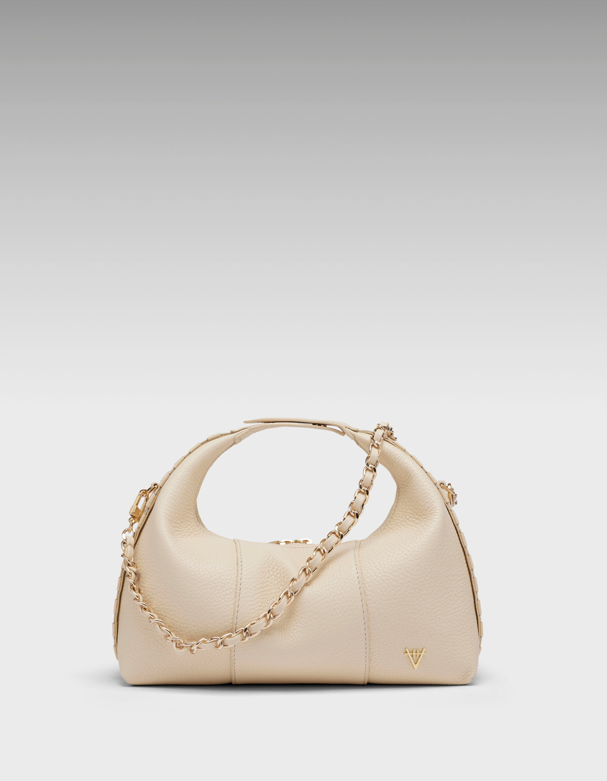HiVa Atelier | Midi Croissant Bag Bone | Her Tarza Uygun Deri Aksesuarlar