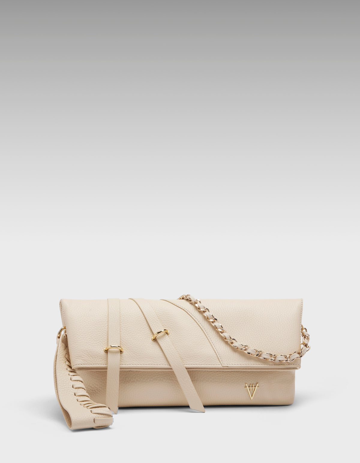 HiVa Atelier | Arlette Clutch & Chain Bag Bone Flotter | Her Tarza Uygun Deri Aksesuarlar