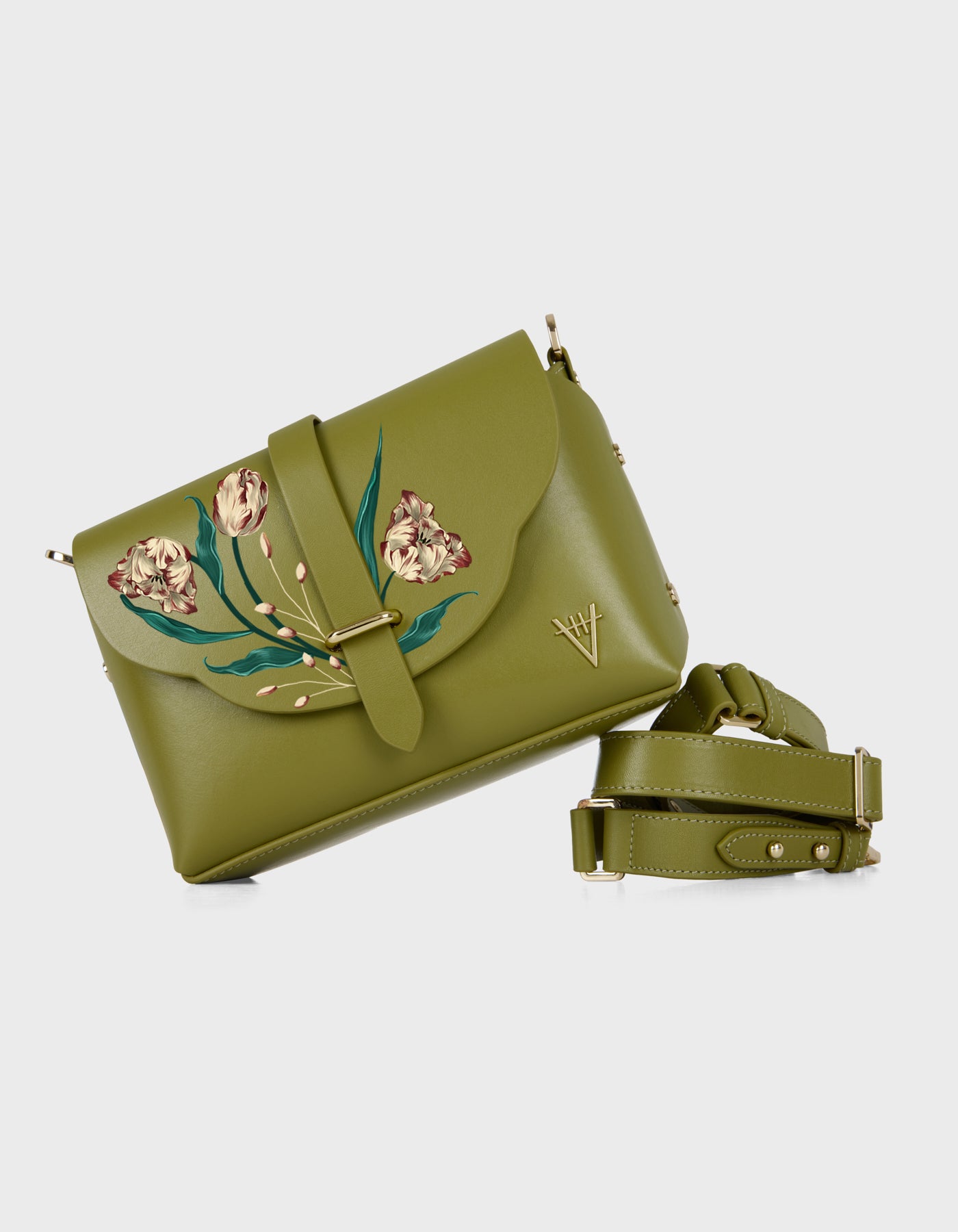 Harmonia Shoulder Bag - El Boyaması