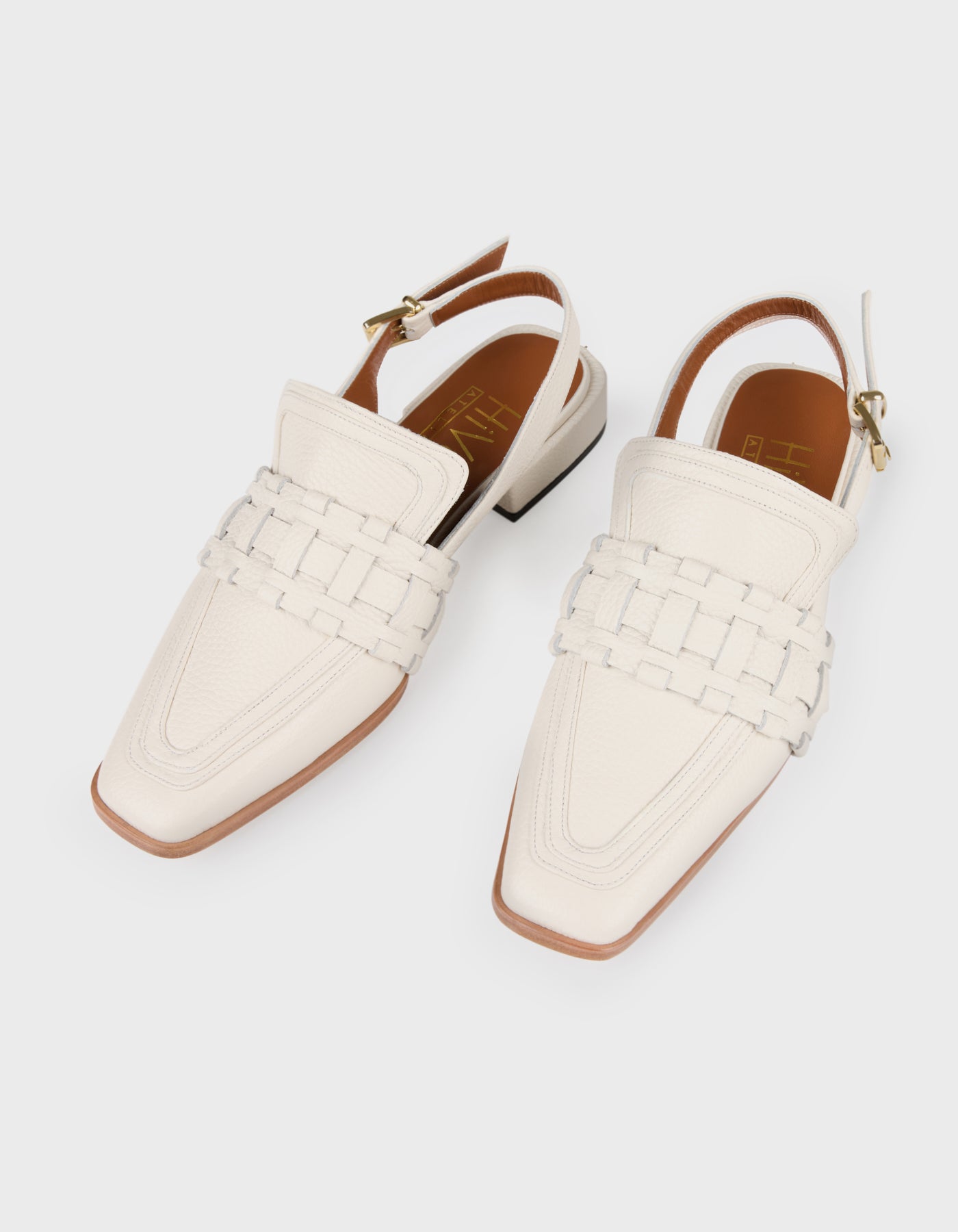 Woven Detail Loafer Mules