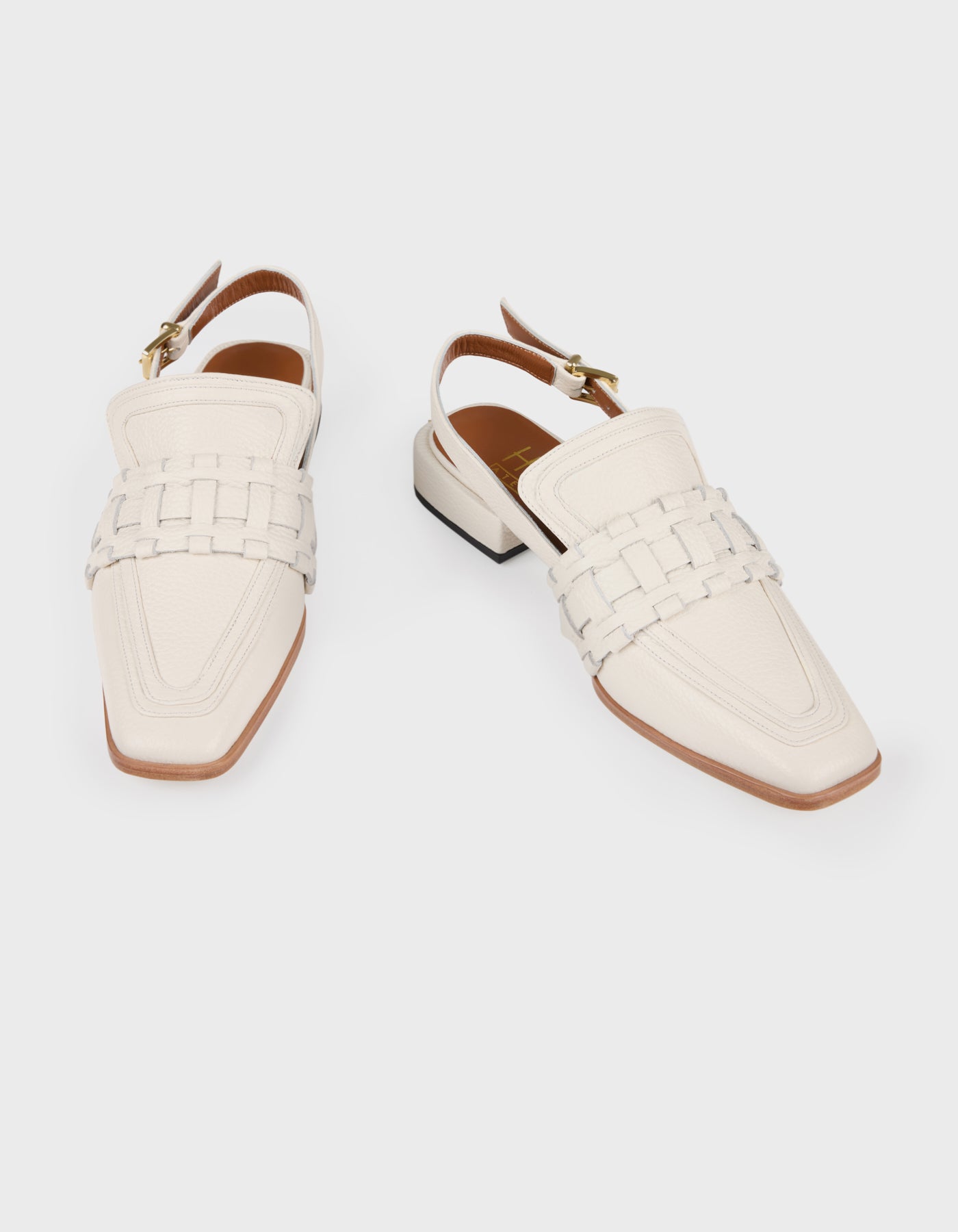 Woven Detail Loafer Mules