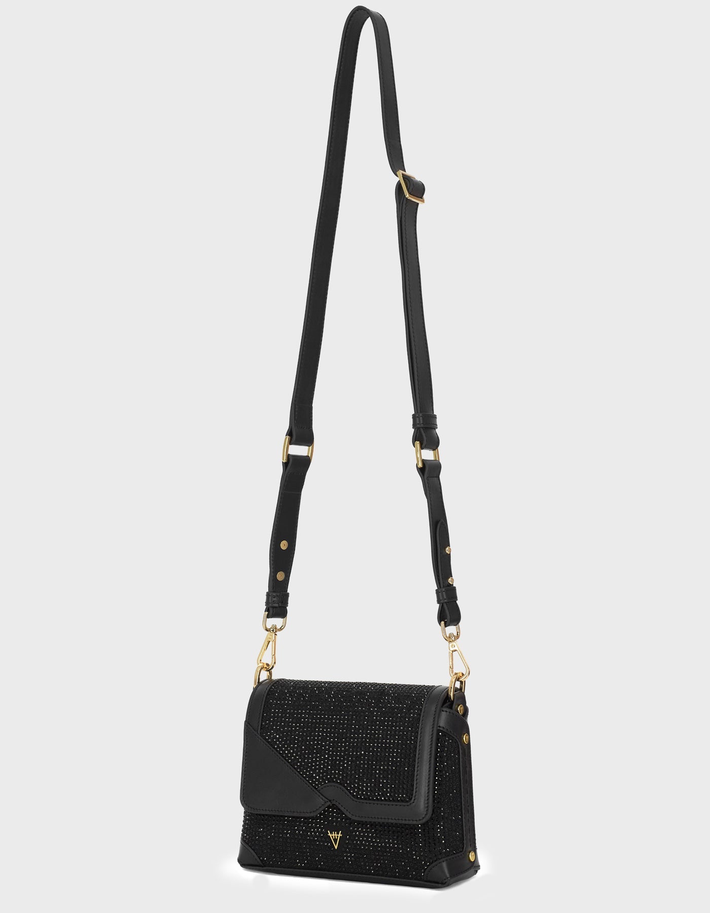 HiVa Atelier - Mini Mare Shoulder Bag Black Crystal - Embellished