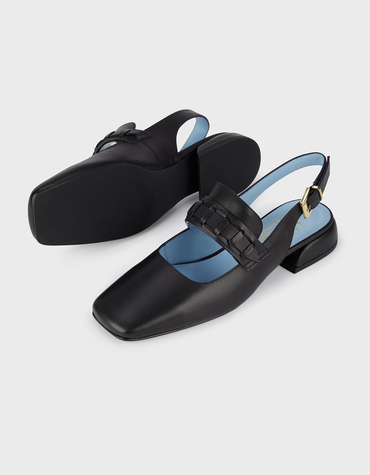 Hiva Atelier | Mary Jane Flat Black | Her Tarza Uygun Deri Aksesuarlar