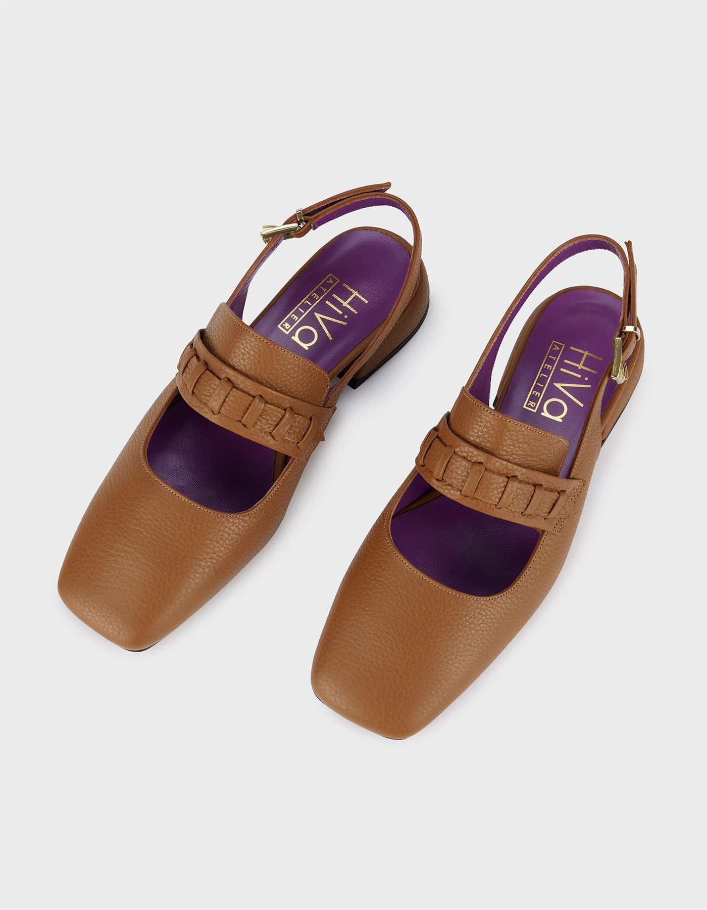 Hiva Atelier - Mary Jane Flat Wood