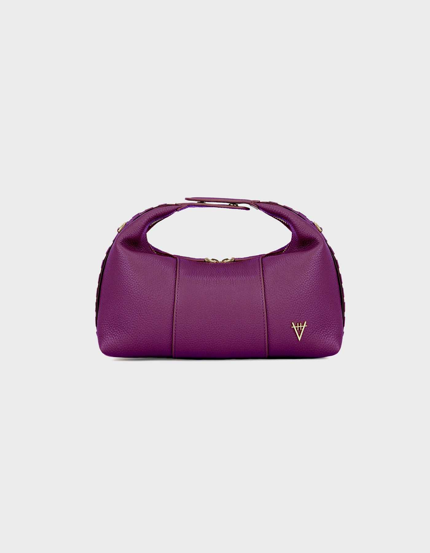 HiVa Atelier | Midi Croissant Bag Midnight Plum | Her Tarza Uygun Deri Aksesuarlar