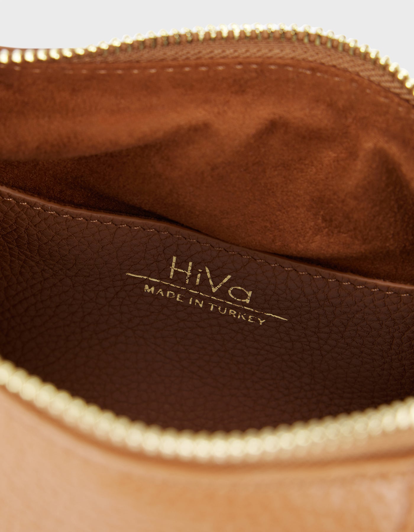 HiVa Atelier | Midi Croissant Bag Wood | Her Tarza Uygun Deri Aksesuarlar
