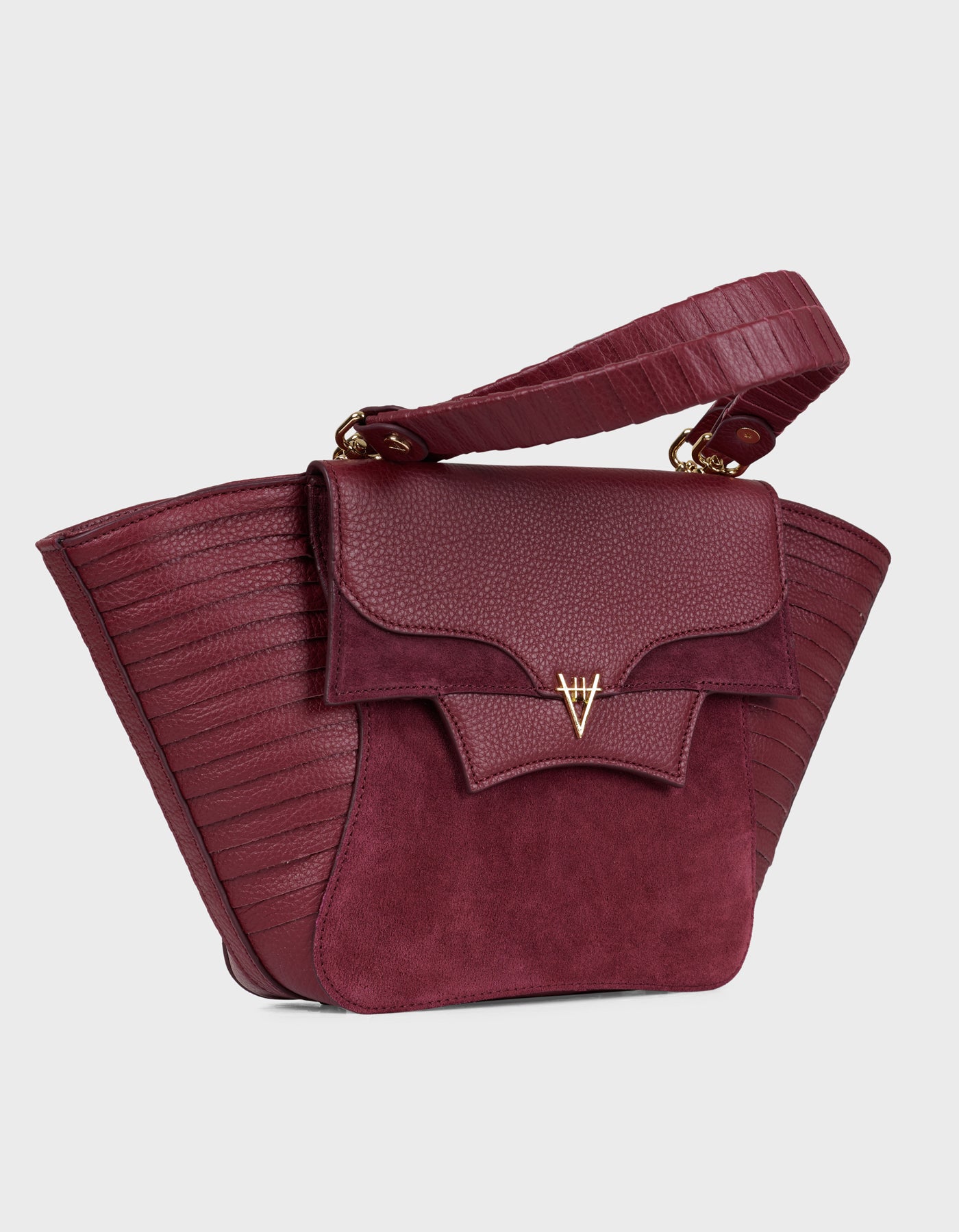 Hiva Atelier | Orbis Midi Tote Bag Burgundy | Her Tarza Uygun Deri Aksesuarlar