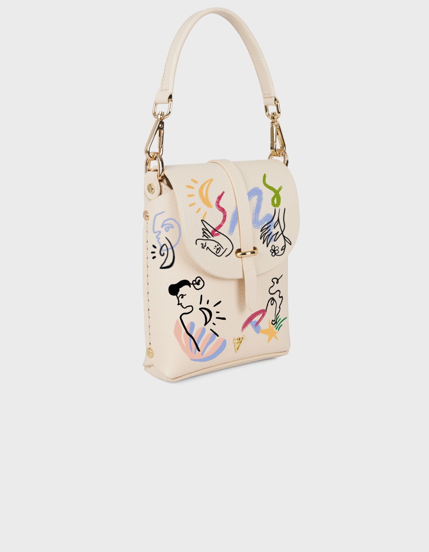 Mini Astrum Shoulder Bag - Hand-Painted