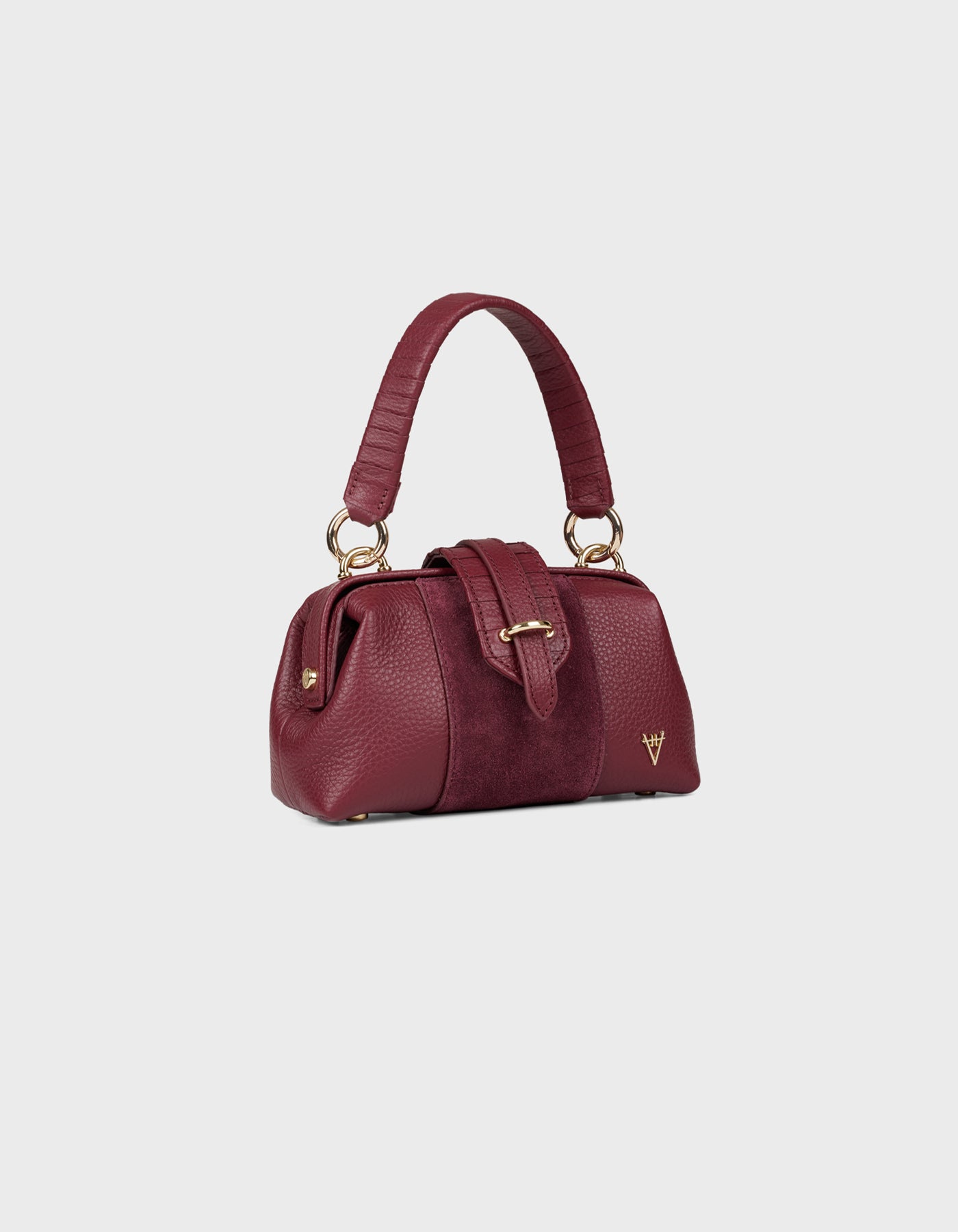 HiVa Atelier | Mini Nubes Doctor Bag Burgundy | Her Tarza Uygun Deri Aksesuarlar