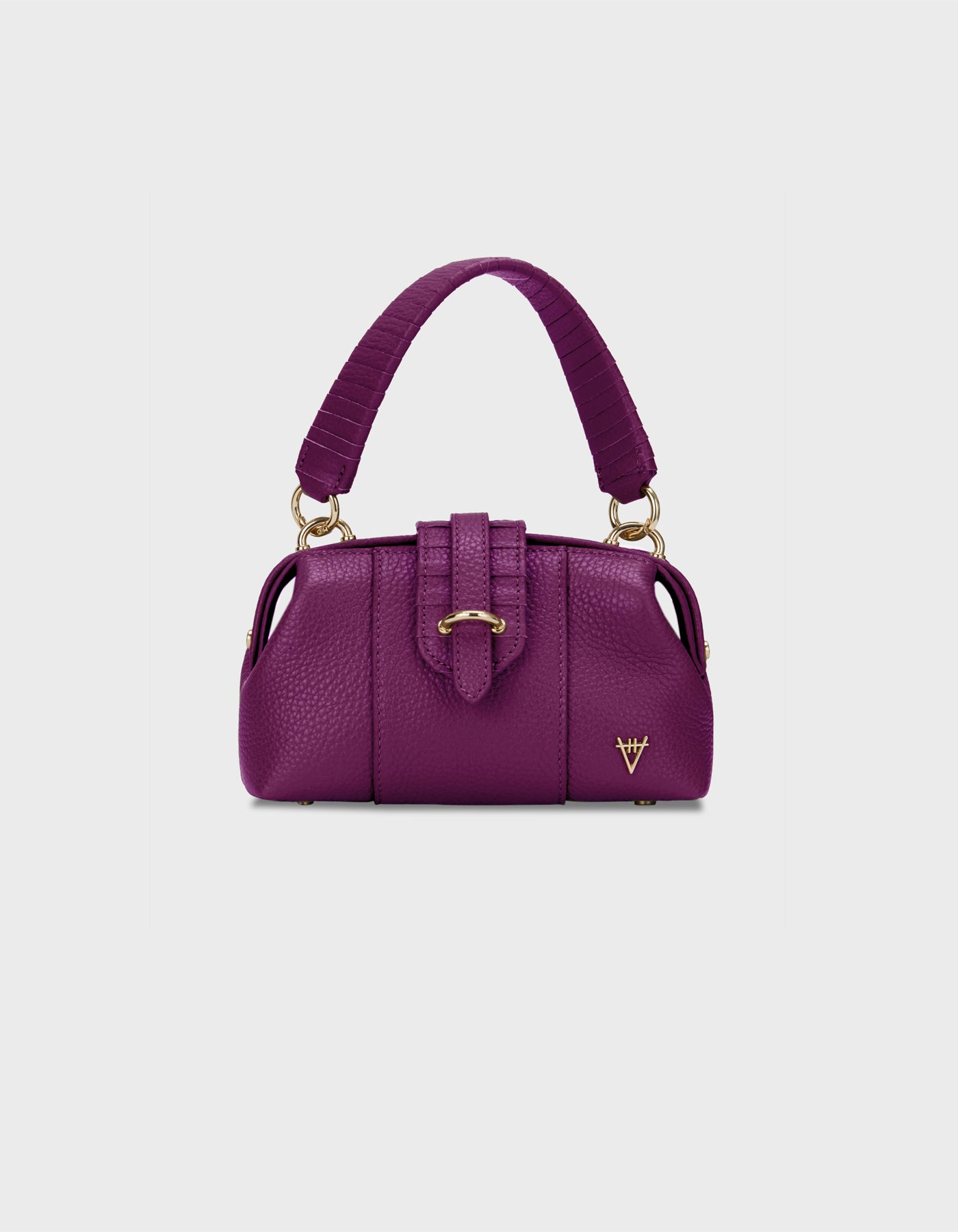 HiVa Atelier | Mini Nubes Doctor Bag Midnight Plum | Her Tarza Uygun Deri Aksesuarlar