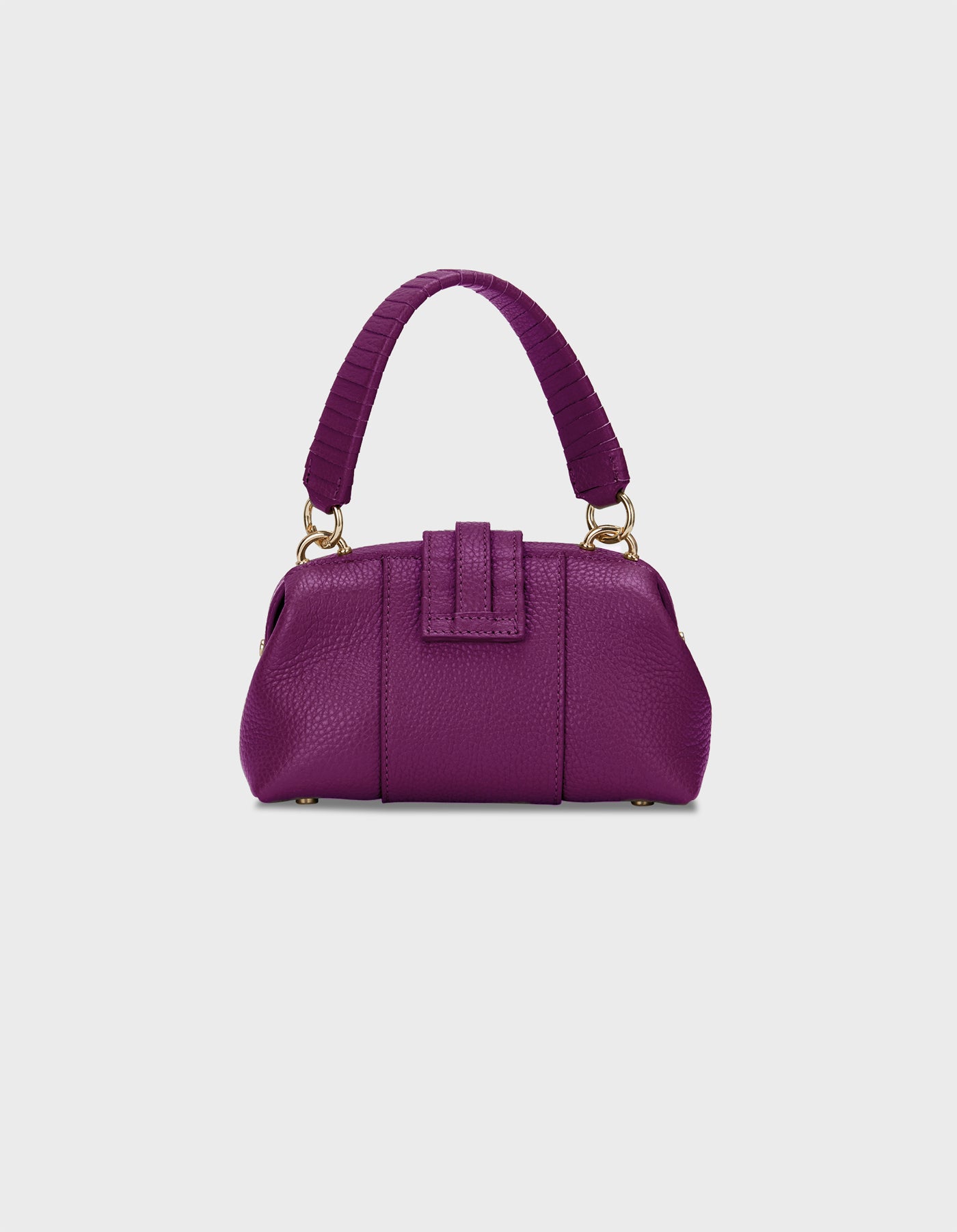 HiVa Atelier | Mini Nubes Doctor Bag Midnight Plum | Her Tarza Uygun Deri Aksesuarlar