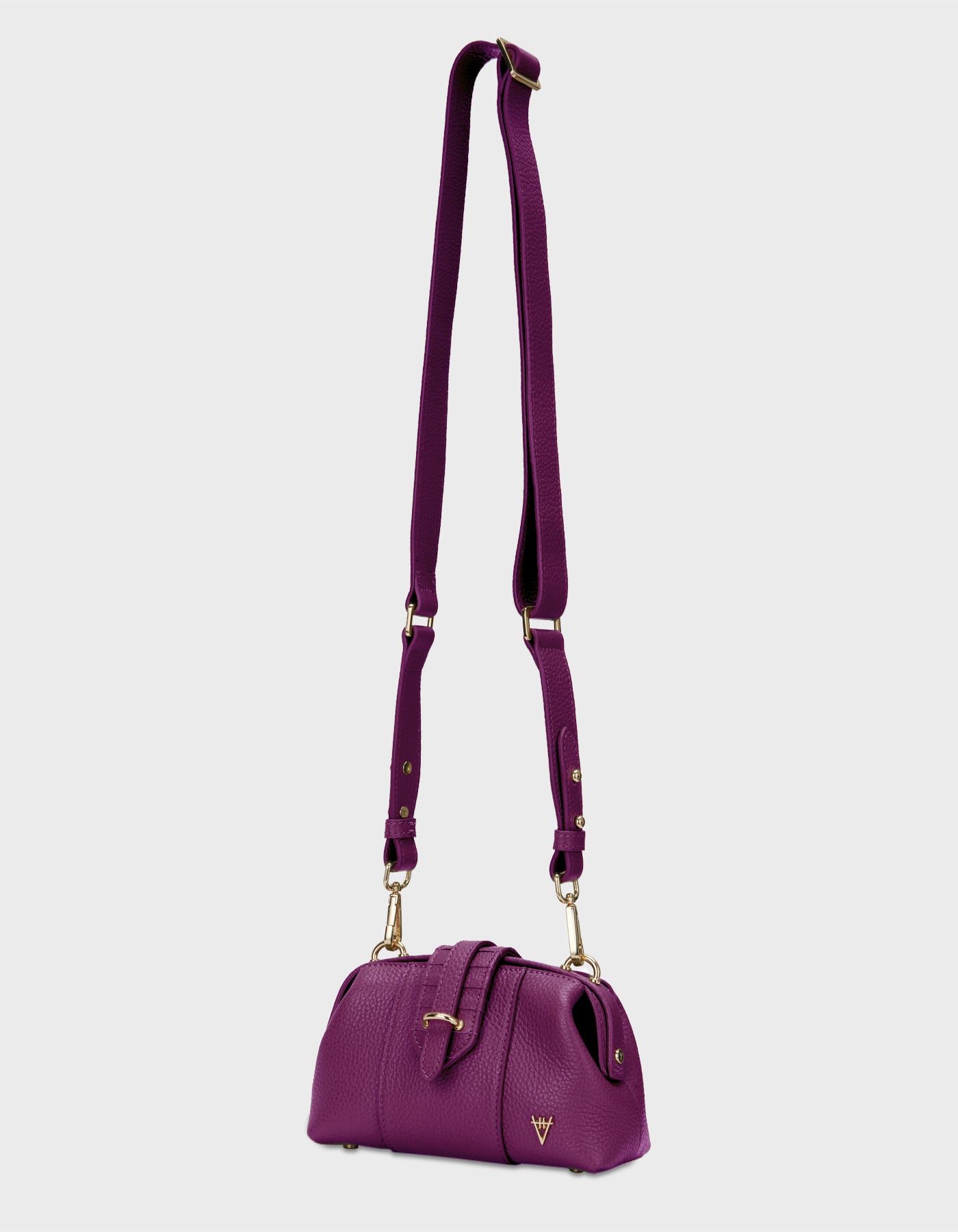 HiVa Atelier | Mini Nubes Doctor Bag Midnight Plum | Her Tarza Uygun Deri Aksesuarlar