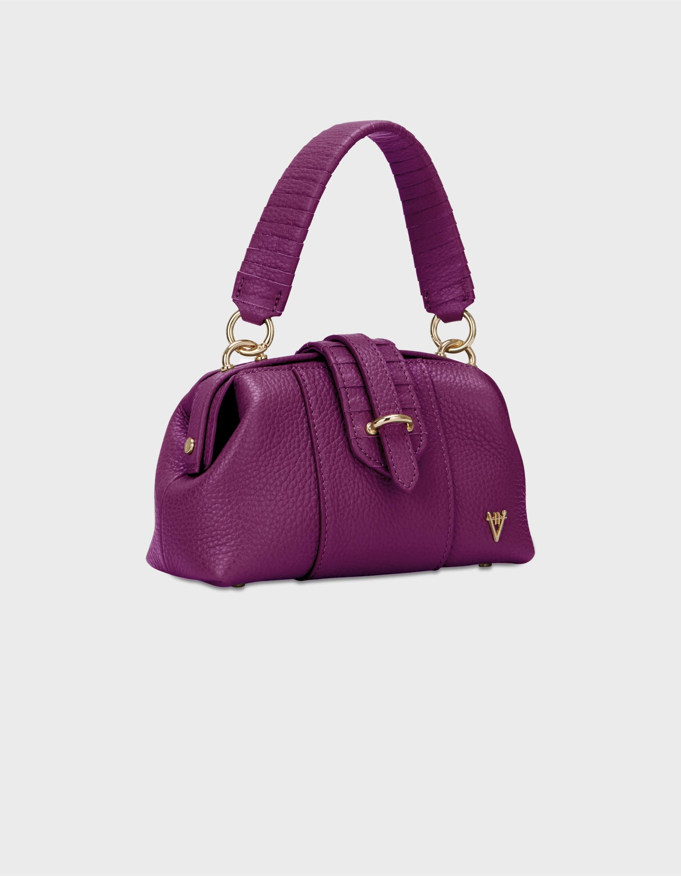 HiVa Atelier | Mini Nubes Doctor Bag Midnight Plum | Her Tarza Uygun Deri Aksesuarlar