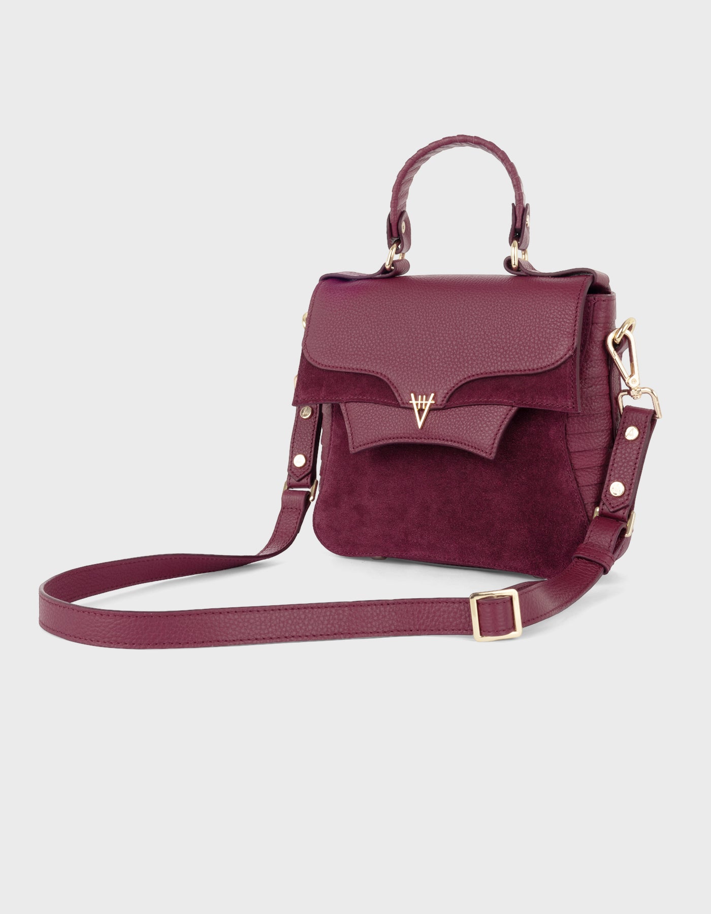 Hiva Atelier | Mini Orbis Shoulder Bag Burgundy | Her Tarza Uygun Deri Aksesuarlar