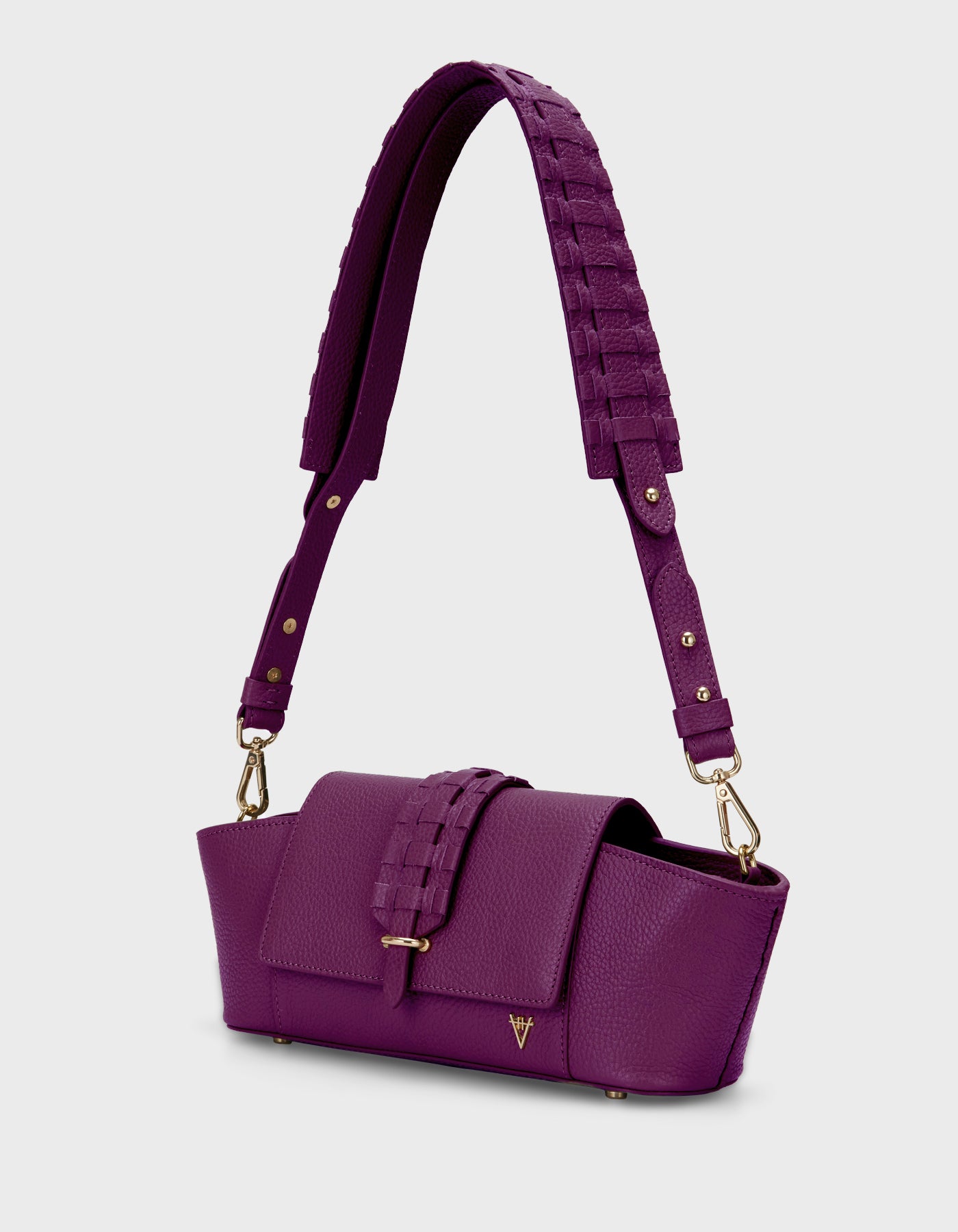 HiVa Atelier | Navis Shoulder Bag Midnight Plum | Her Tarza Uygun Deri Aksesuarlar