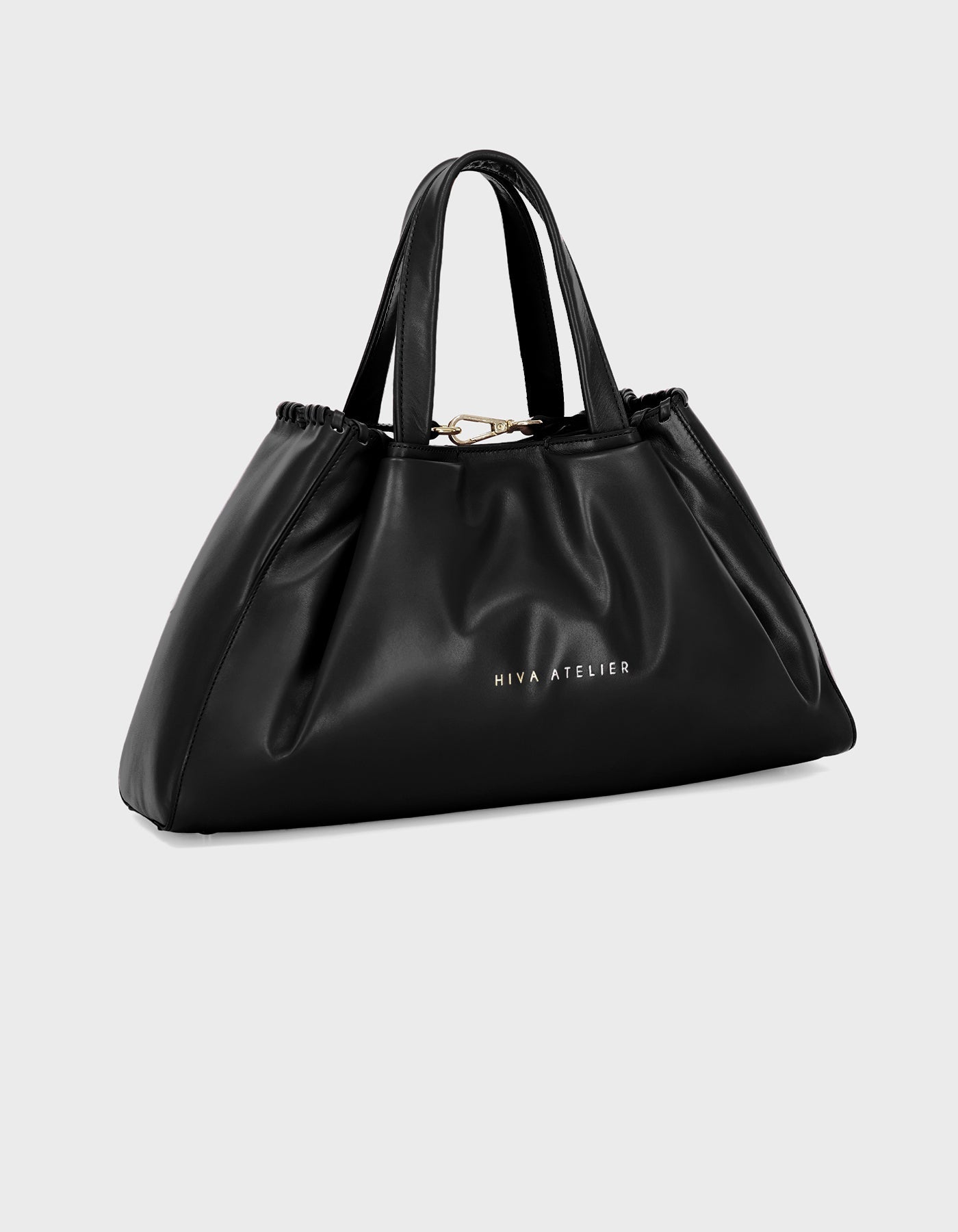 Hiva Atelier | Nubi Pedded Shoulder Bag Black | Her Tarza Uygun Deri Aksesuarlar