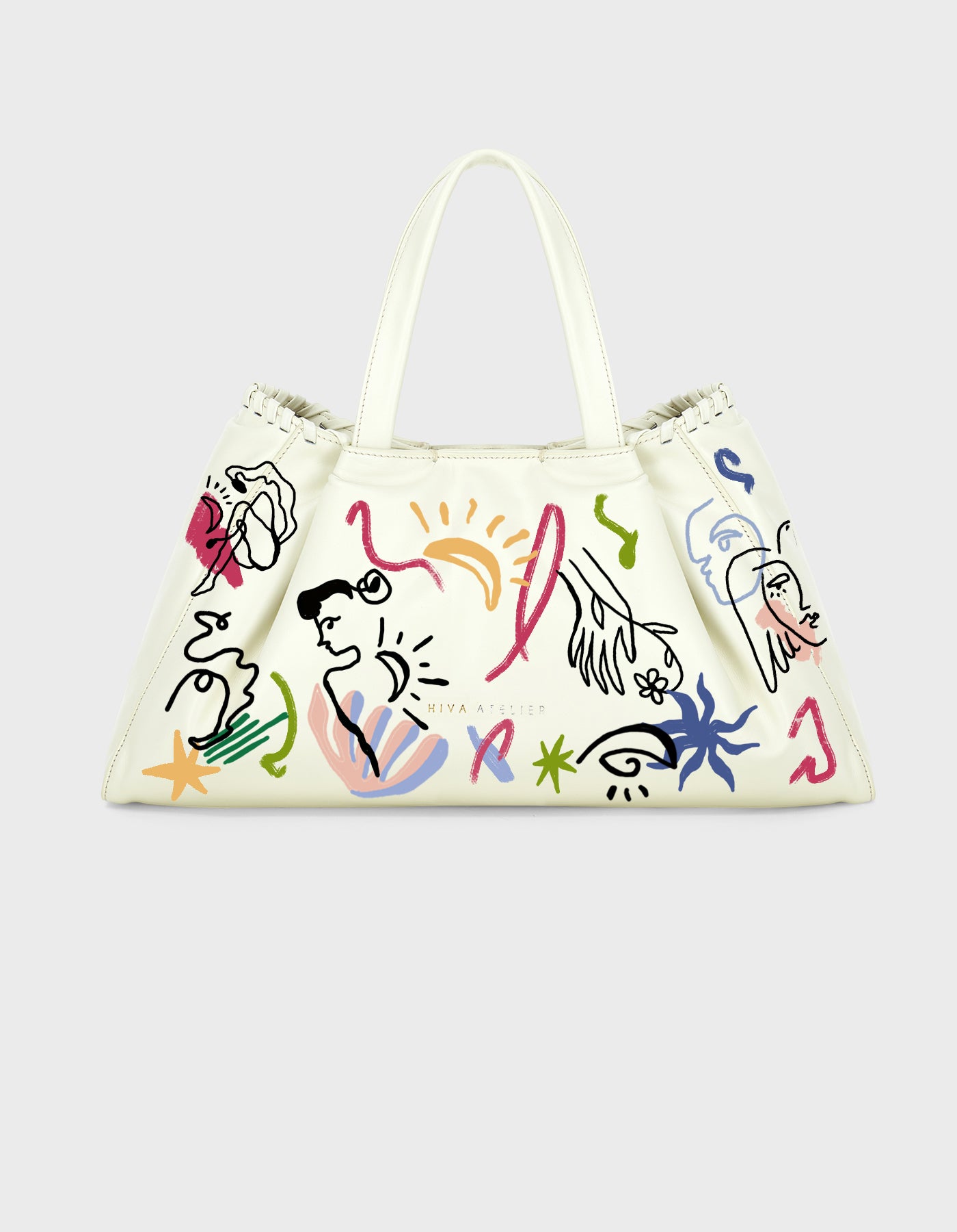 Nubi Pedded Shoulder Bag - Hand-Painted