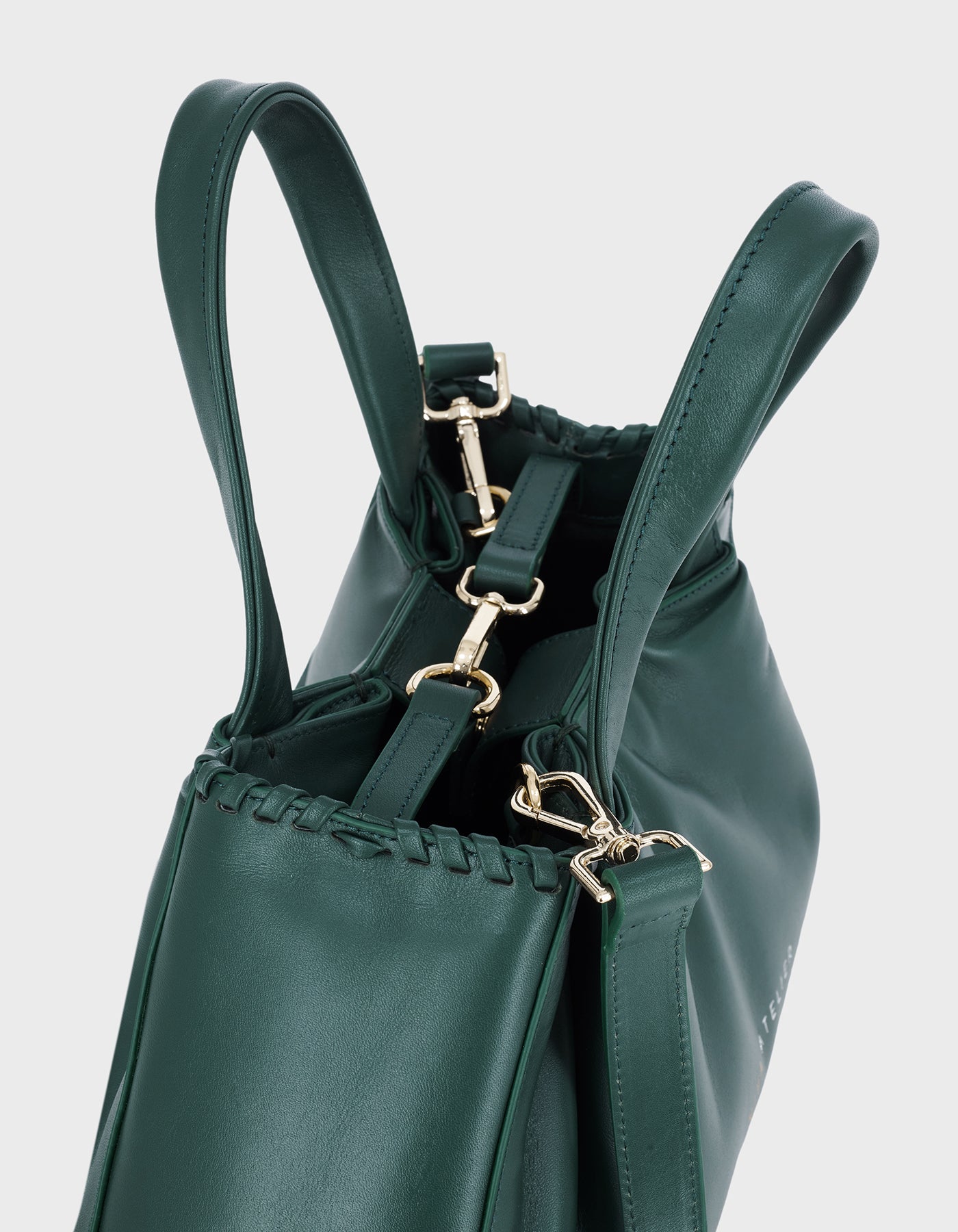 Hiva Atelier | Nubi Pedded Shoulder Bag Deep Emerald | Her Tarza Uygun Deri Aksesuarlar