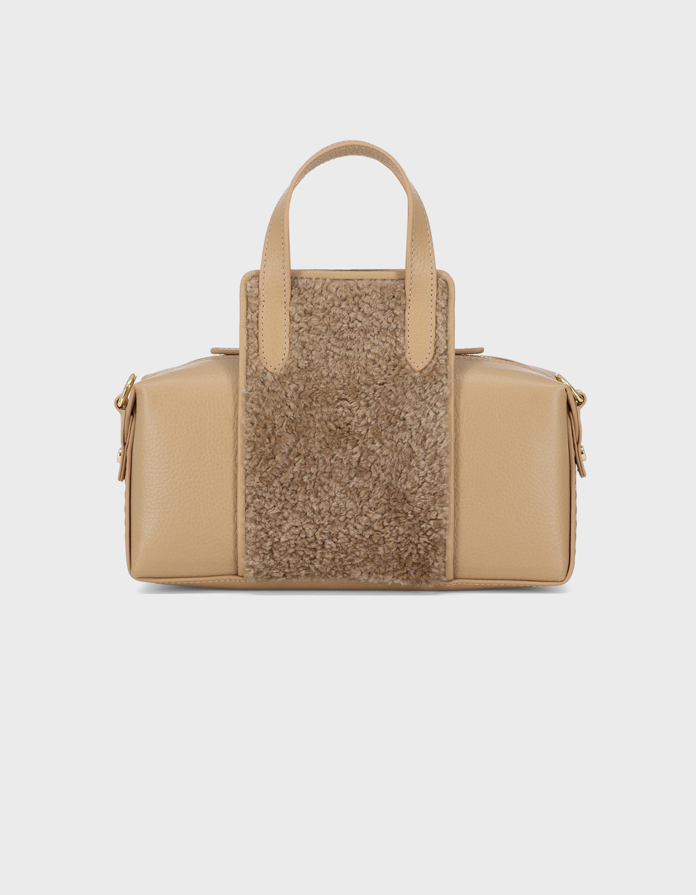 Onsra Cylinder Shoulder Bag Shearling Biscuit