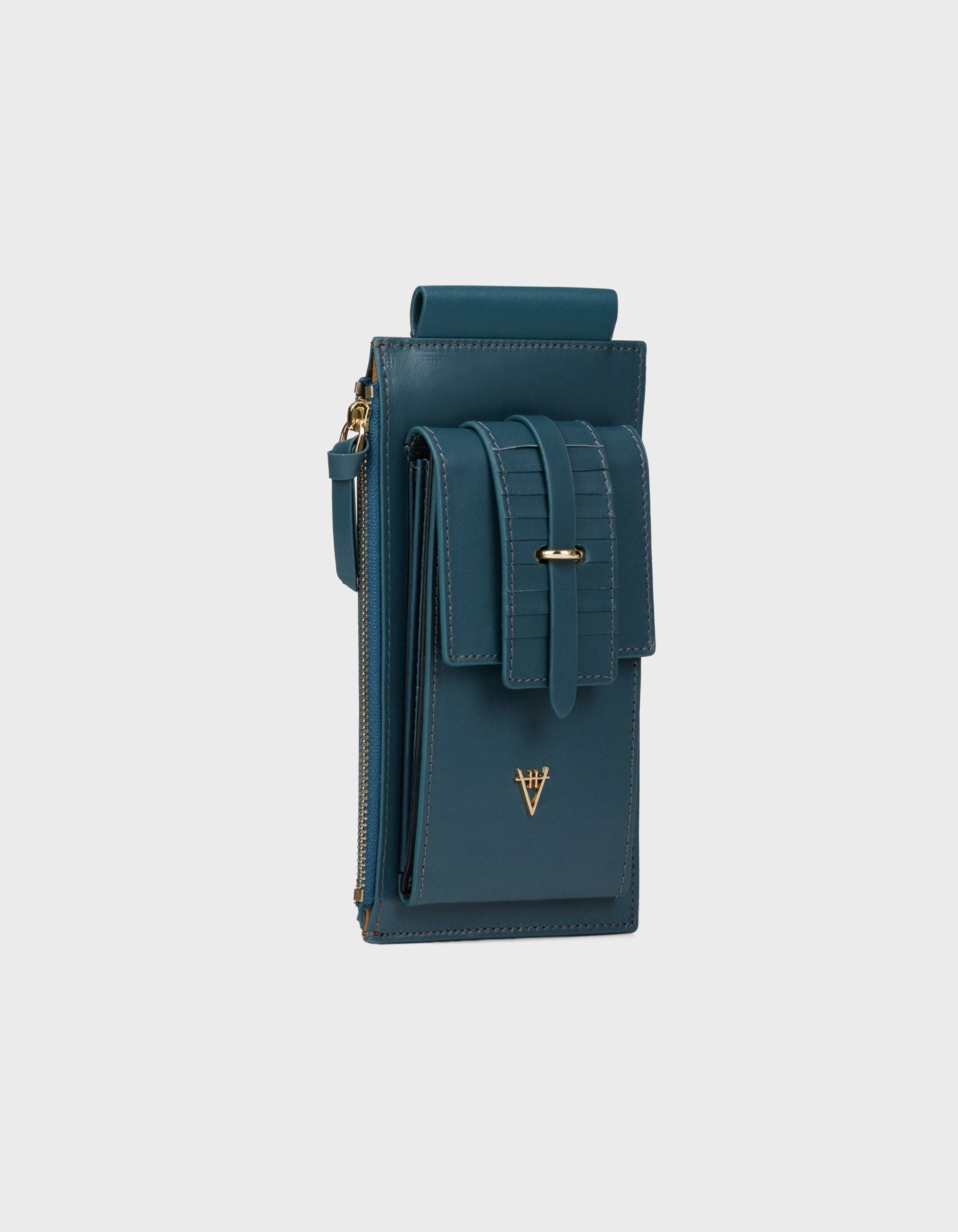 HiVa Atelier | Crossbody Phone Bag Deep Blue | Her Tarza Uygun Deri Aksesuarlar