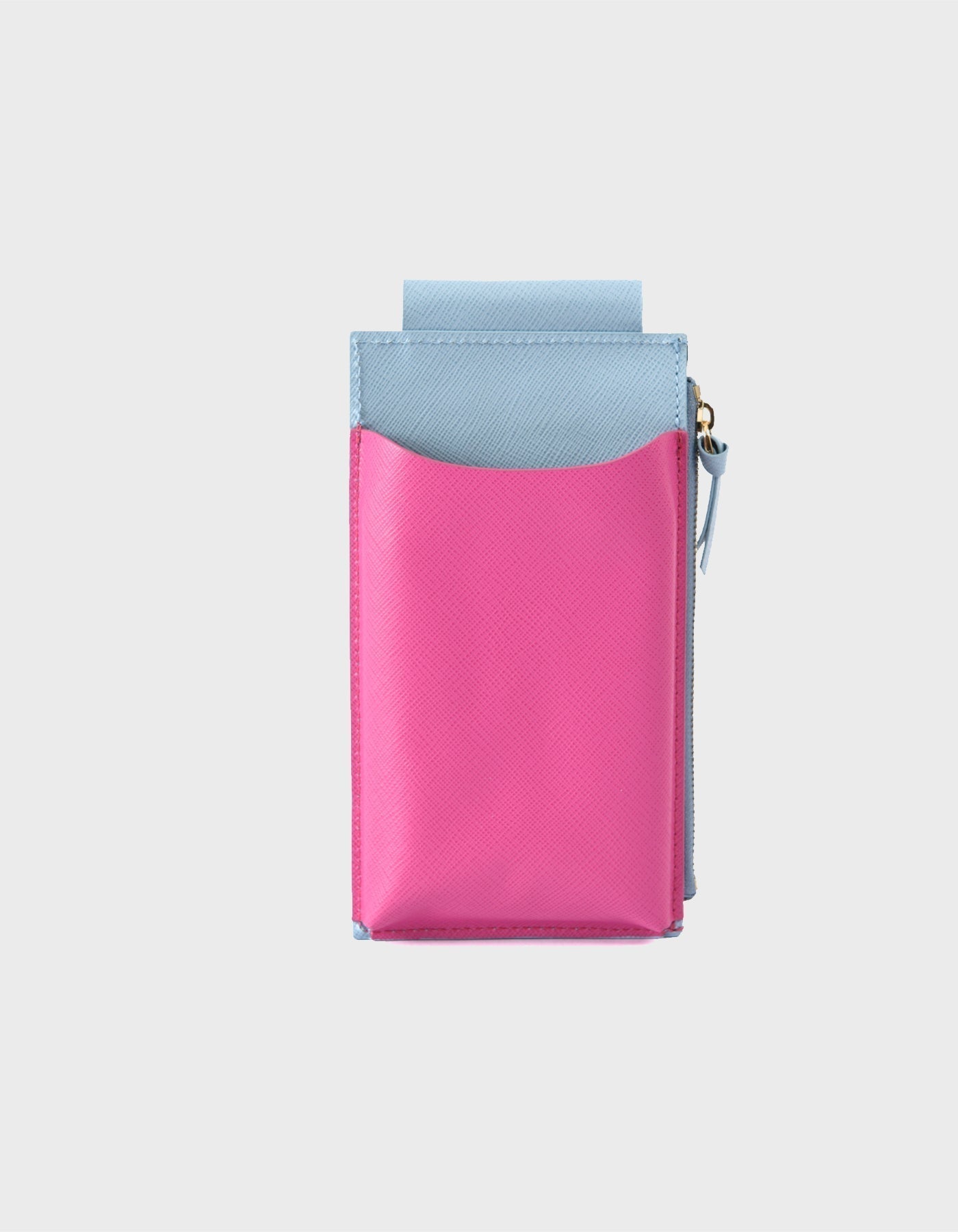 HiVa Atelier - Crossbody Phone Bag Fuchsia & Orange & Sky Blue