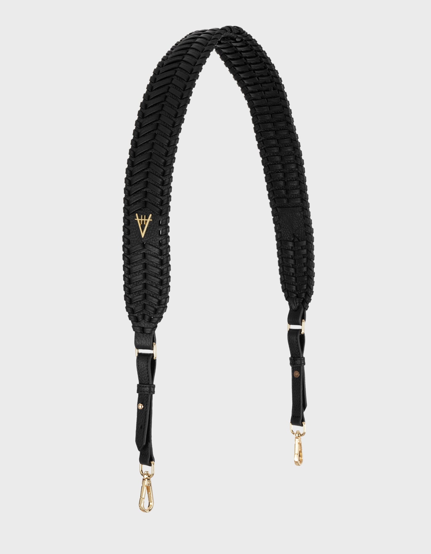 Hiva Atelier - Woven Detail Leather Strap Black